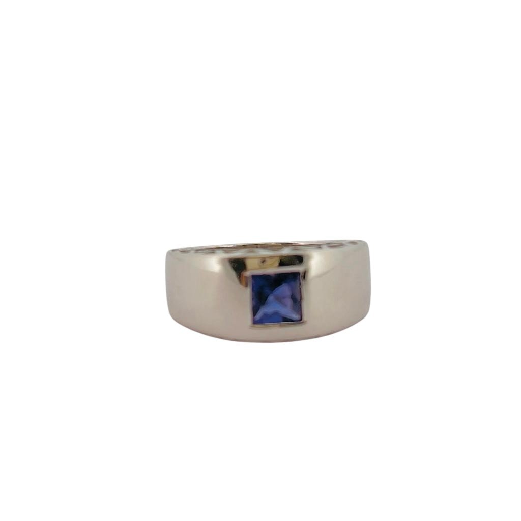 Bague Bandeau en or blanc et iolite - Castafiore