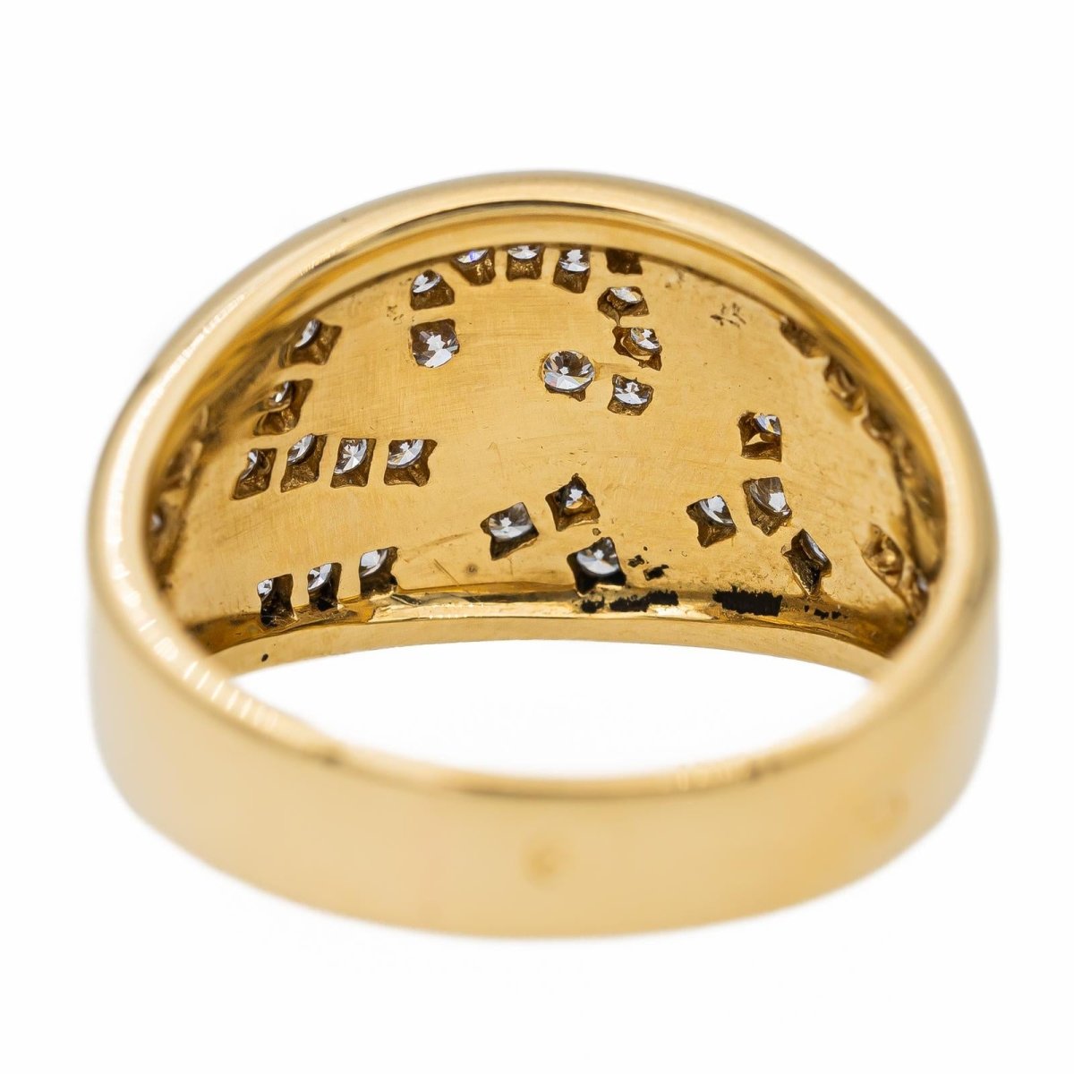 Bague Bandeau en or jaune et diamants - Castafiore