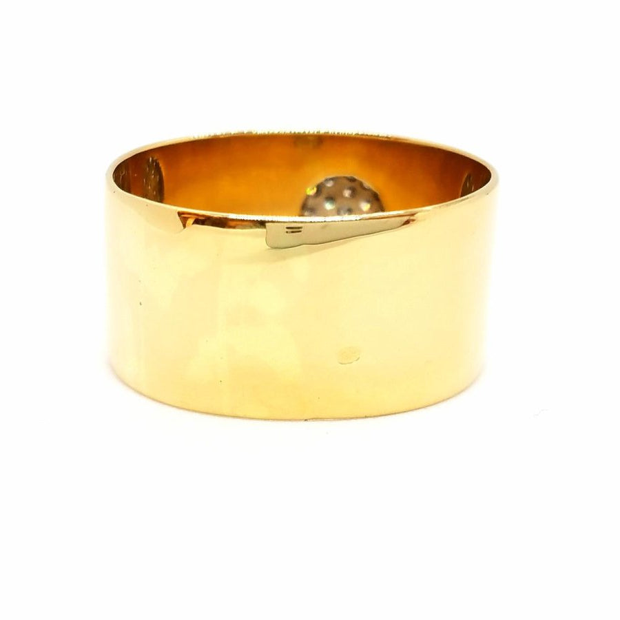 Bague Bandeau en or jaune et diamants - Castafiore