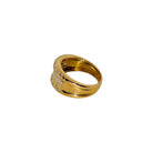 Bague Bandeau en or jaune et diamants - Castafiore