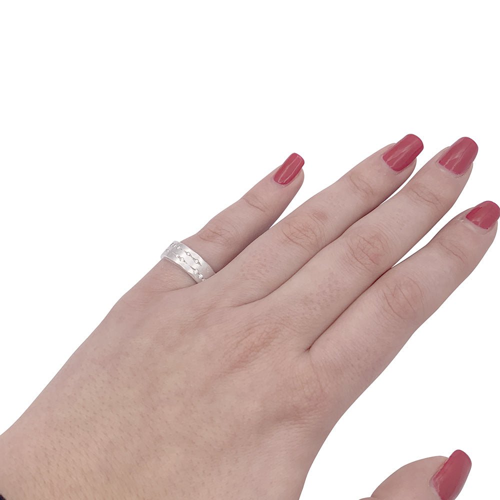 Bague Bandeau H.STERN "Code" en or blanc et diamants - Castafiore