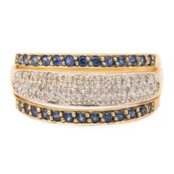 Bague Bandeau Or jaune Diamant - Castafiore