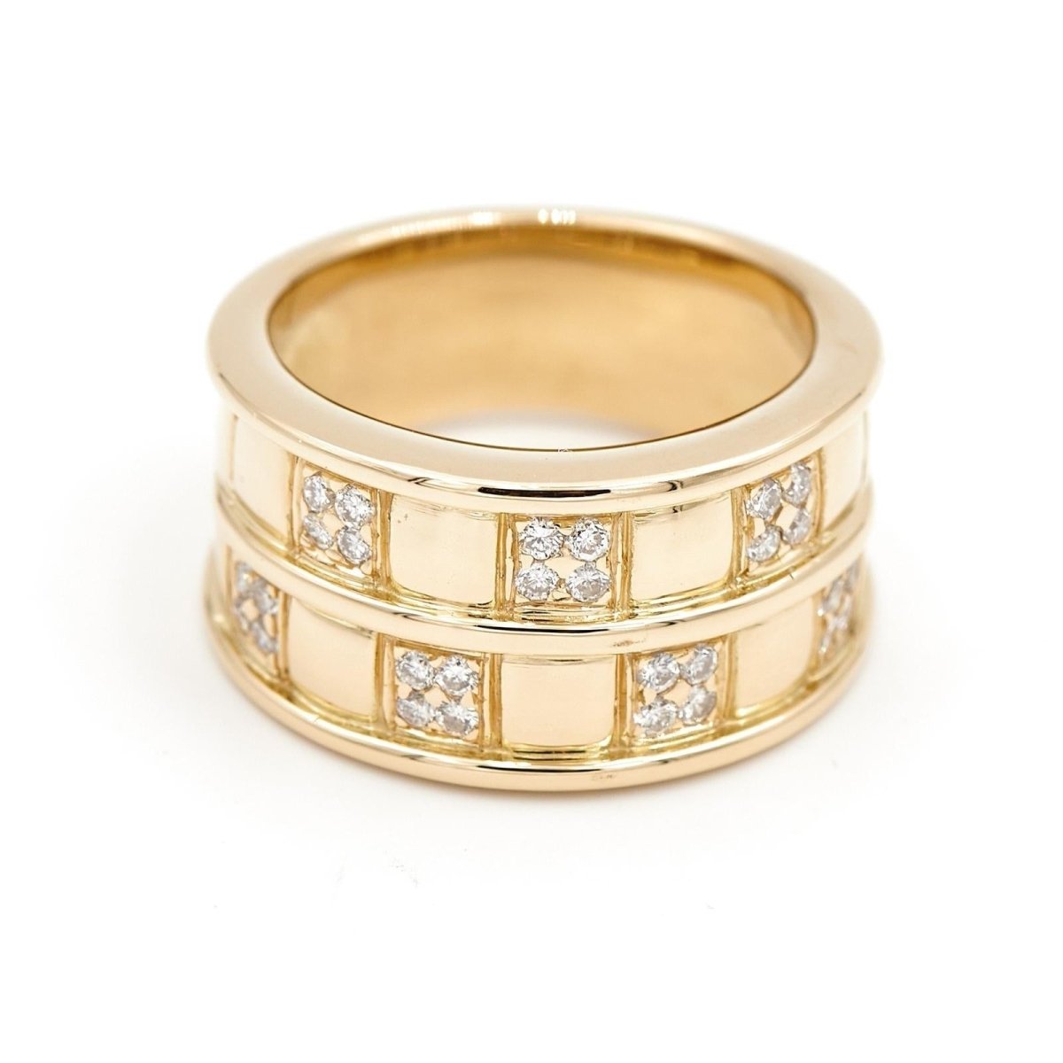 Bague Bandeau Or jaune Diamant - Castafiore