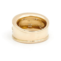 Bague Bandeau Or jaune Diamant - Castafiore