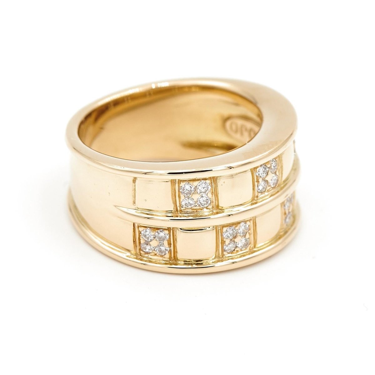 Bague Bandeau Or jaune Diamant - Castafiore