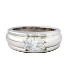 Bague Boucheron "Axelle" en or blanc et diamant - Castafiore