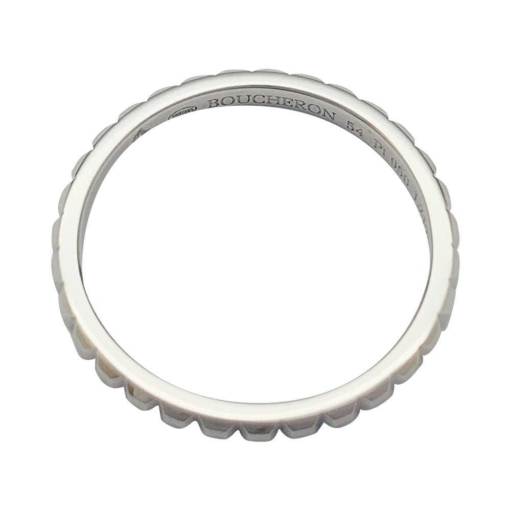 Bague Boucheron "Clou de Paris" en platine - Castafiore
