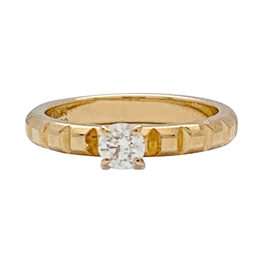 Bague Boucheron, "Clou de Paris", or jaune, diamant - Castafiore