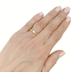 Bague Boucheron, "Clou de Paris", or jaune, diamant - Castafiore