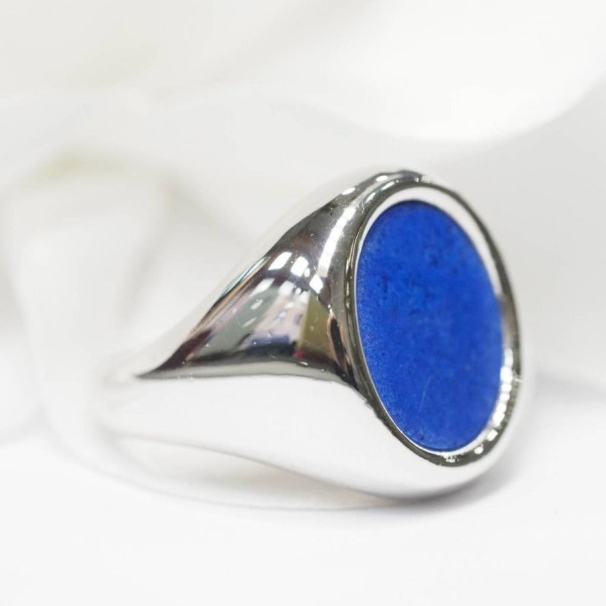 Bague Boucheron en or blanc et lapis lazuli - Castafiore