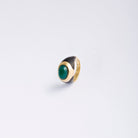 Bague BOUCHERON en or jaune, Cabochon chrysoprase - Castafiore