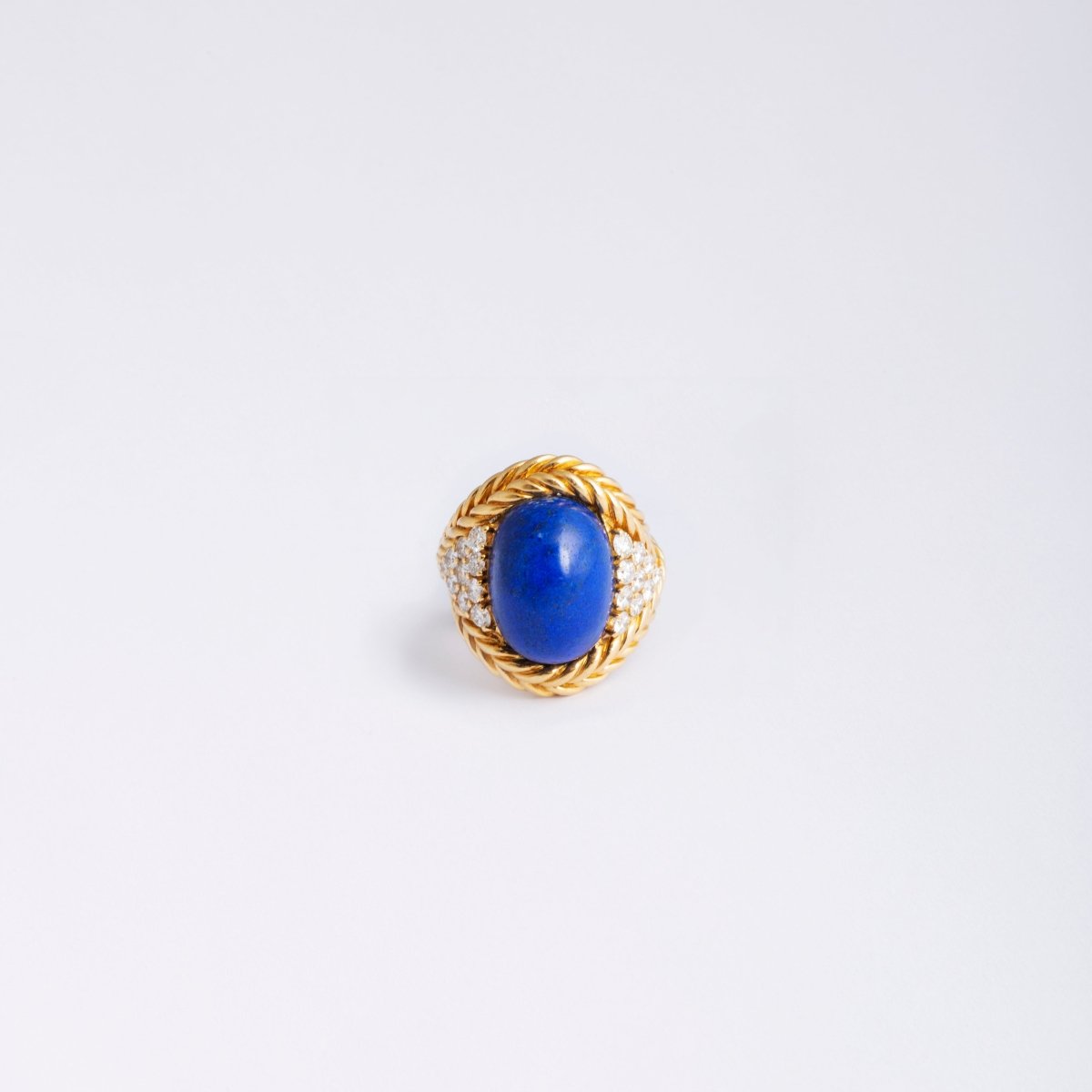 Bague BOUCHERON en or jaune, lapis lazuli et diamants - Castafiore