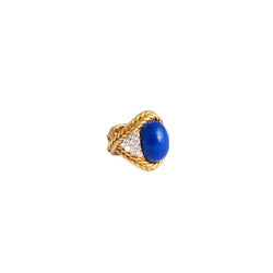 Bague BOUCHERON en or jaune, lapis lazuli et diamants - Castafiore