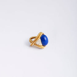 Bague BOUCHERON en or jaune, lapis lazuli et diamants - Castafiore