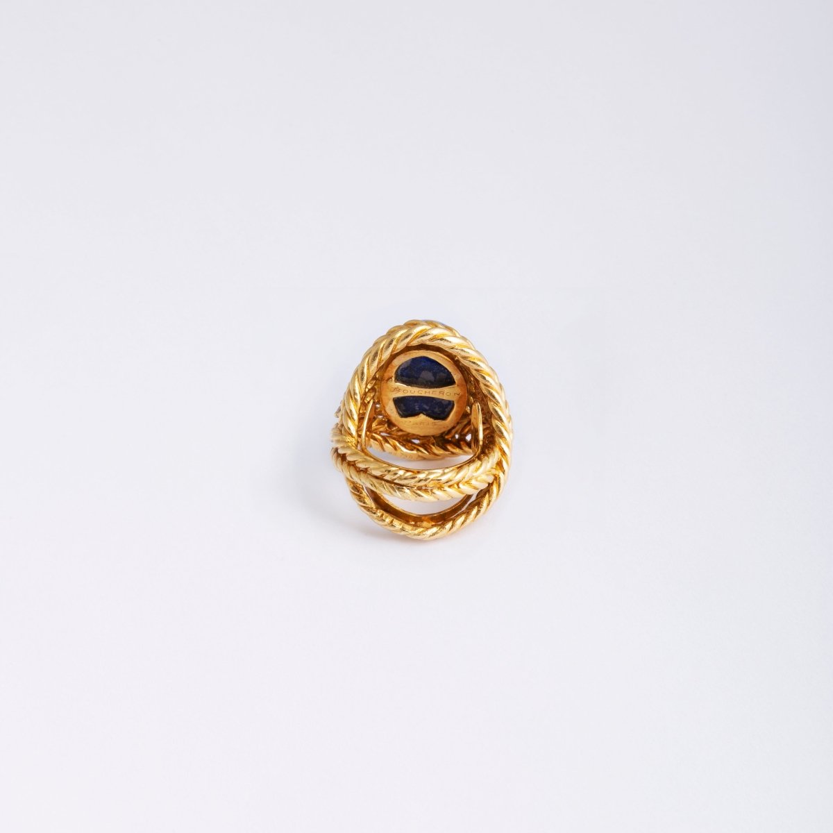 Bague BOUCHERON en or jaune, lapis lazuli et diamants - Castafiore