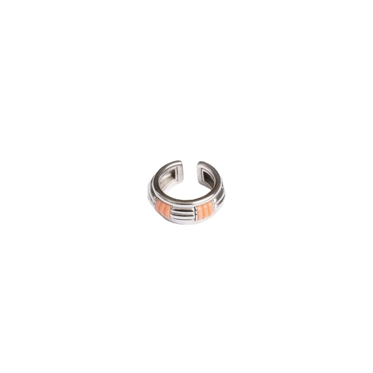 Bague BOUCHERON "les Plurielles" en or blanc et corail - Castafiore