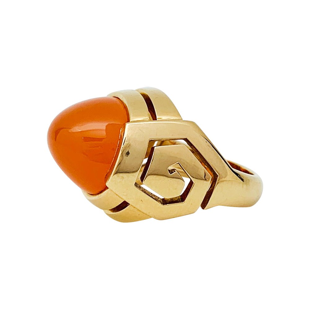 Bague BOUCHERON or jaune et cornaline - Castafiore