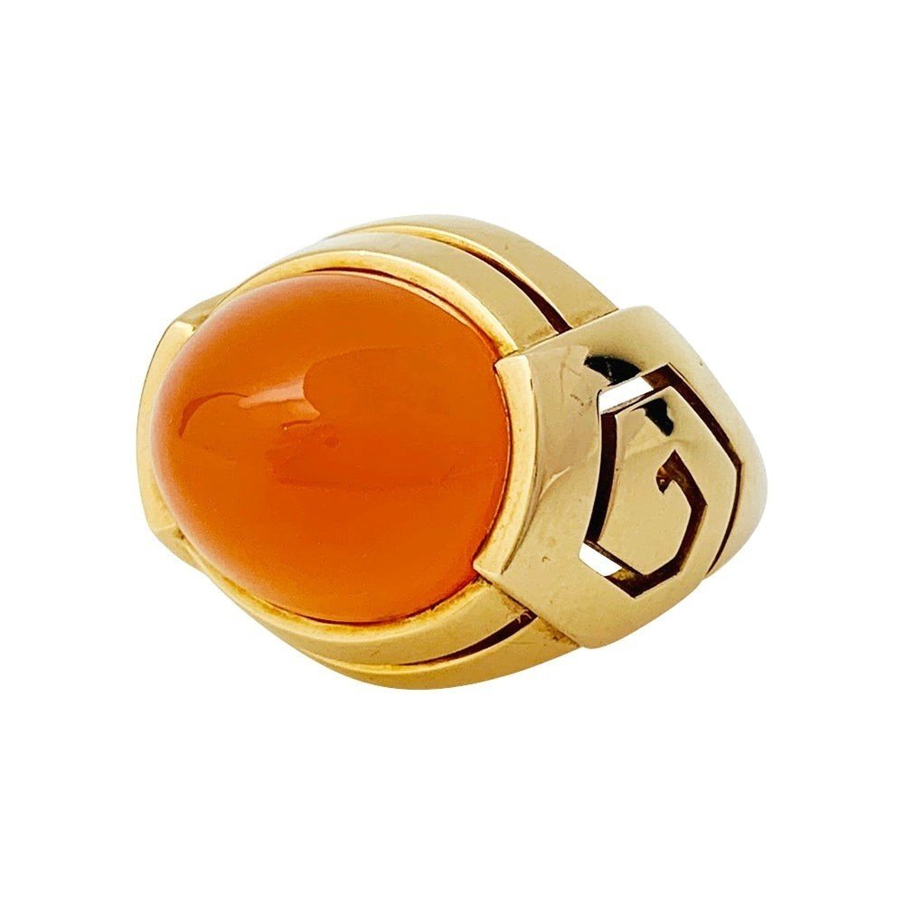 Bague BOUCHERON or jaune et cornaline - Castafiore
