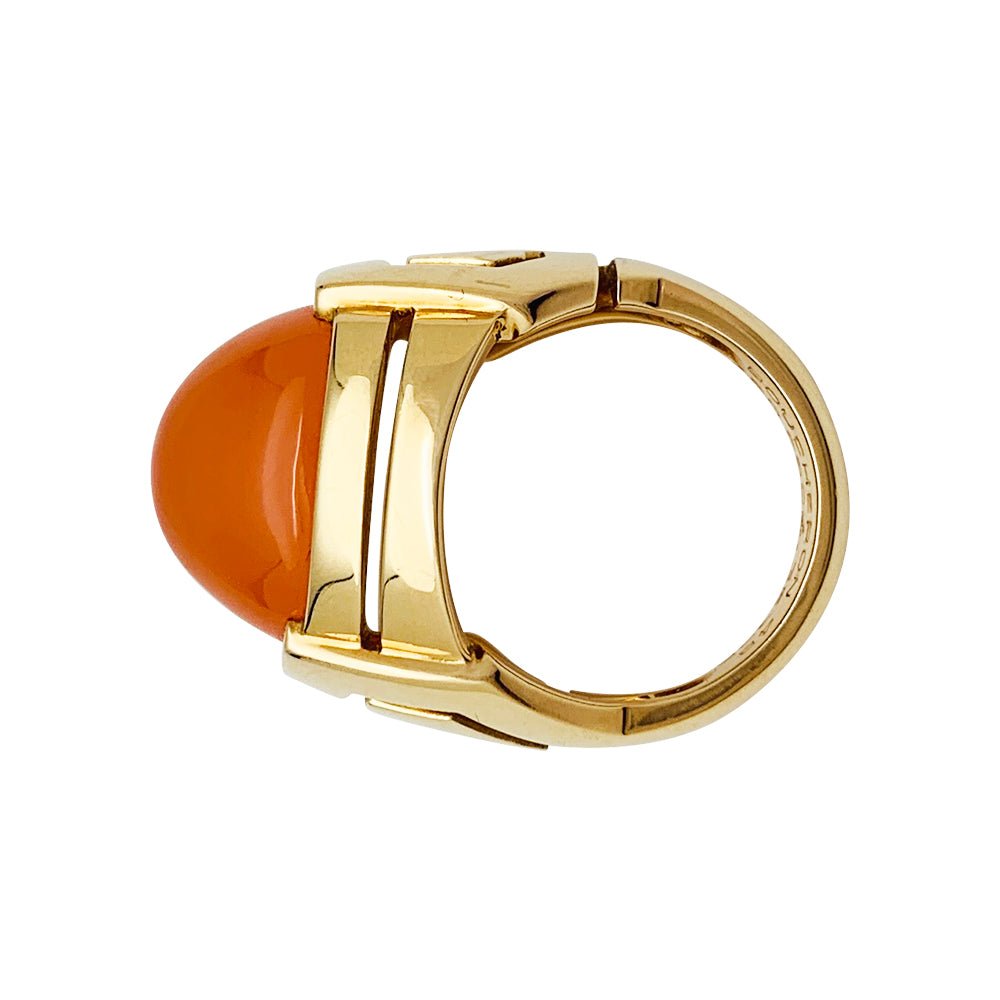 Bague BOUCHERON or jaune et cornaline - Castafiore