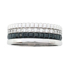 Bague Boucheron, "Quatre Black Edition", en or blanc, diamants - Castafiore