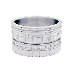 Bague Boucheron, "Quatre Radiant Edition", or blanc, diamants. - Castafiore