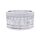 Bague Boucheron, "Quatre Radiant Edition", or blanc, diamants. - Castafiore