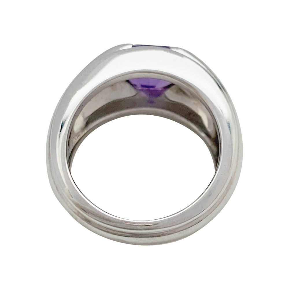 Bague BOUCHERON "Roxane", or blanc améthyste - Castafiore