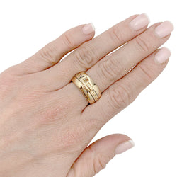 Bague Boucheron, "Zip", or jaune 750/000 - Castafiore