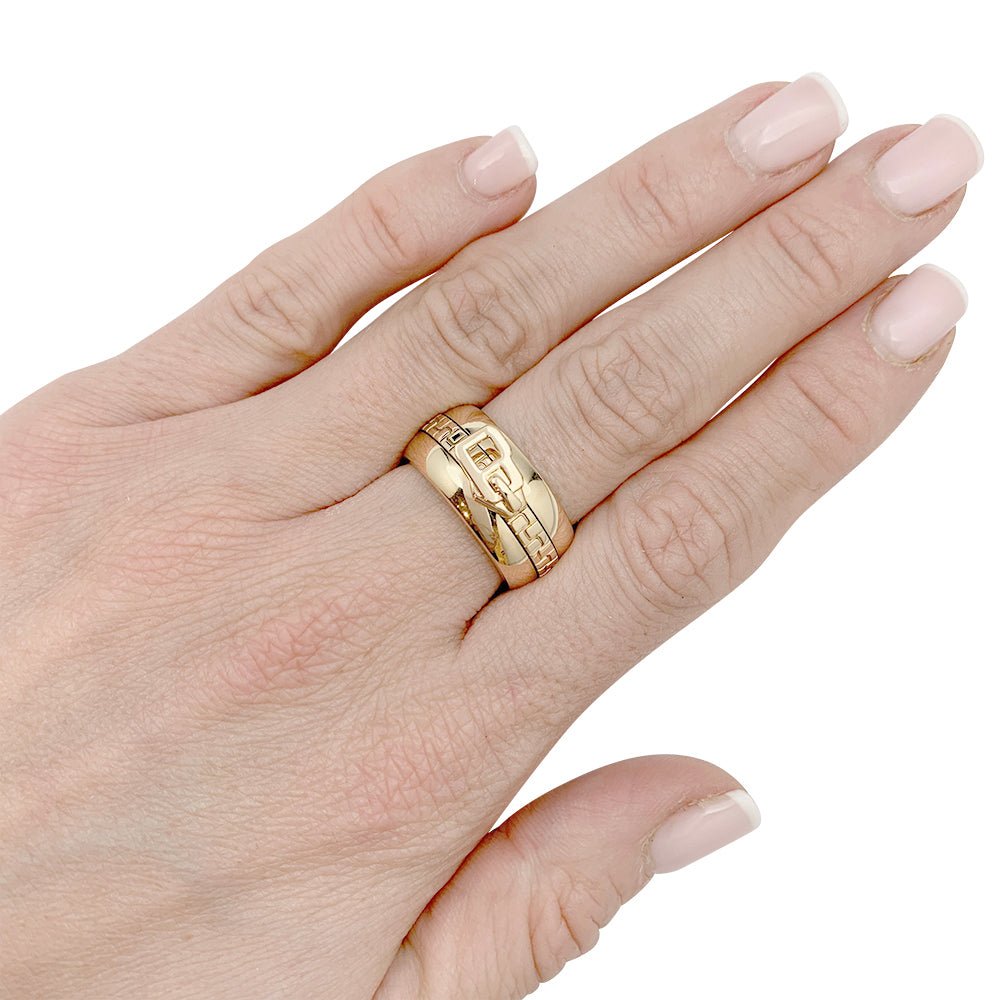Bague Boucheron, "Zip", or jaune 750/000 - Castafiore