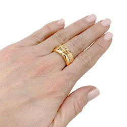 Bague Boucheron, "Zip", or jaune 750/000 - Castafiore