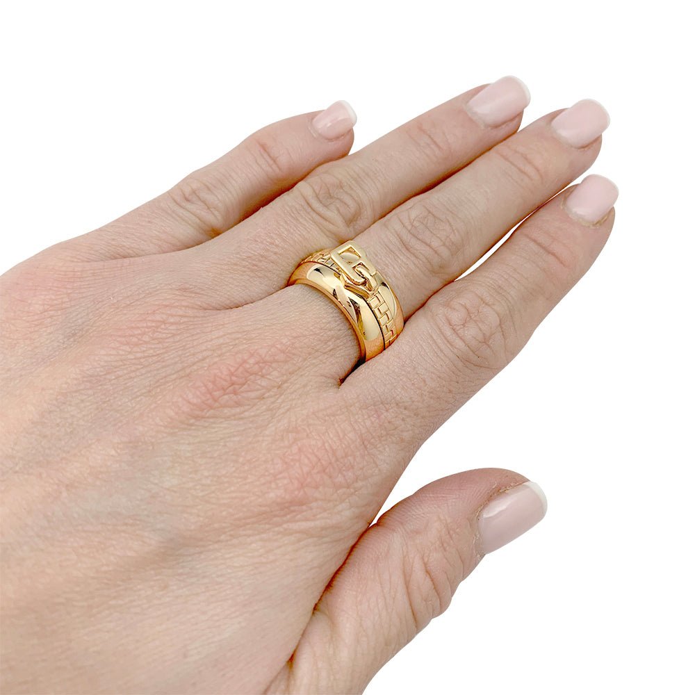 Bague Boucheron, "Zip", or jaune 750/000 - Castafiore
