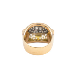 Bague Boule Or rose Diamant - Castafiore
