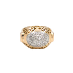 Bague Boule Or rose Diamant - Castafiore