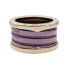 Bague BULGARI "B.Zero1" en or rose et cermet - Castafiore