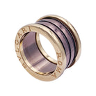 Bague BULGARI "B.Zero1" en or rose et cermet - Castafiore