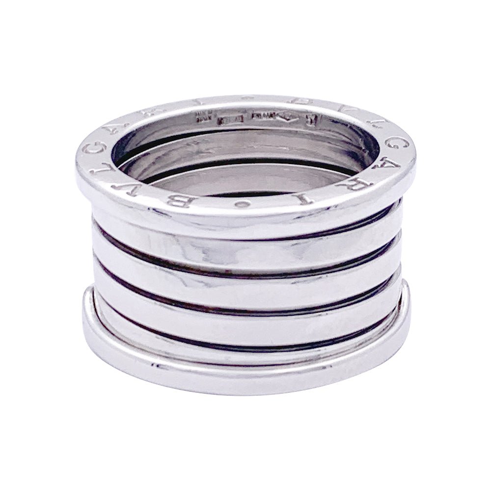 Bague Bulgari, “B.Zero1”, or blanc, trés grand modèle. - Castafiore