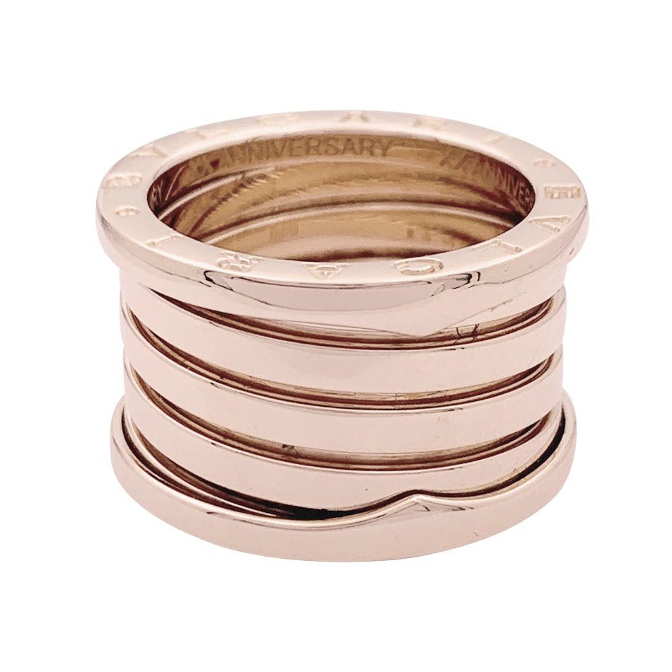 Bague BULGARI, “B.Zero1 XXth Anniversary”, en or rose - Castafiore