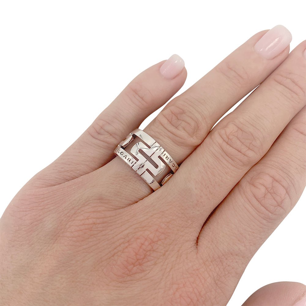 Bague Bulgari, "Parentesi", or blanc - Castafiore