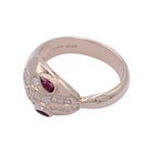 Bague Bulgari, "Serpenti, or rose, diamants, rubellites - Castafiore