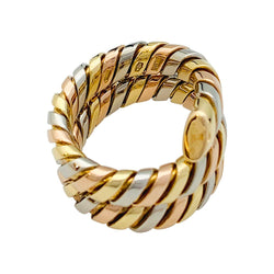 Bague BULGARI, "Tubogas", trois ors - Castafiore