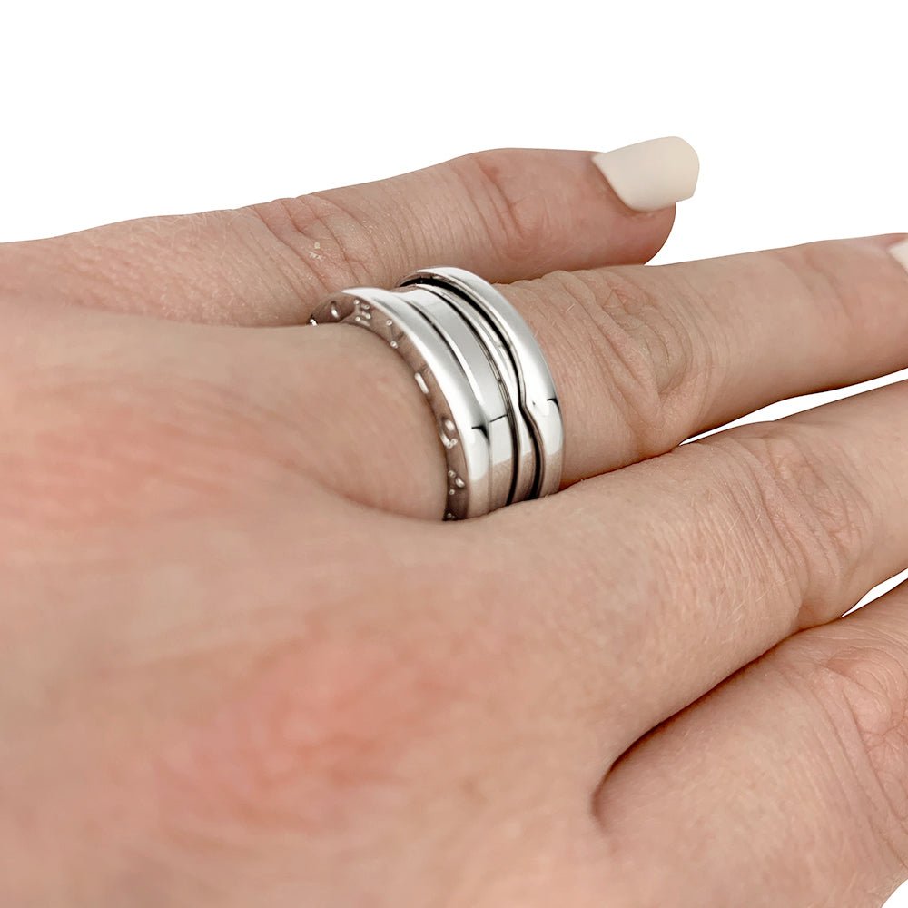 Bague "B.Zero1" BULGARI, or blanc - Castafiore