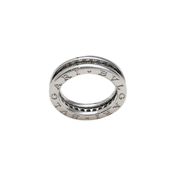 Bague "B.Zero1" BULGARI, or blanc et diamants - Castafiore