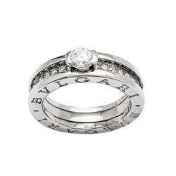 Bague "B.Zero1" BULGARI, or blanc et diamants - Castafiore