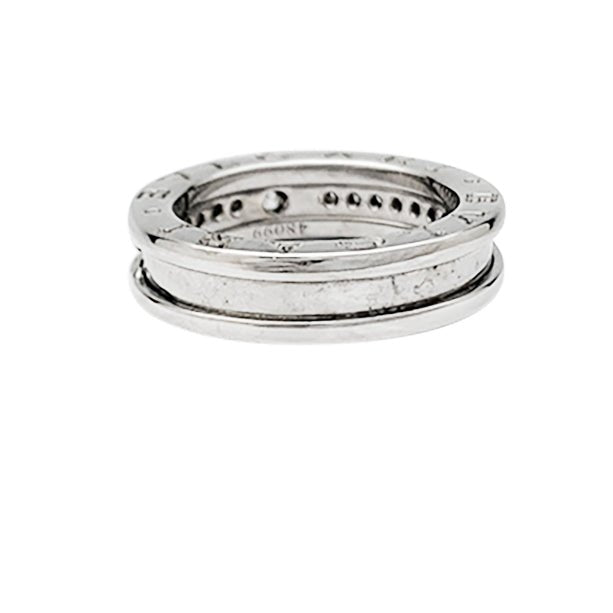 Bague "B.Zero1" BULGARI, or blanc et diamants - Castafiore