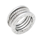 Bague "B.Zero1", BULGARI or blanc et diamants - Castafiore