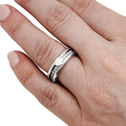 Bague "B.Zero1" BULGARI, or blanc et diamants - Castafiore