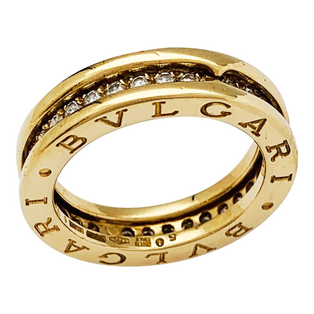 Bague "B.Zero1"BULGARI, or jaune et diamants - Castafiore