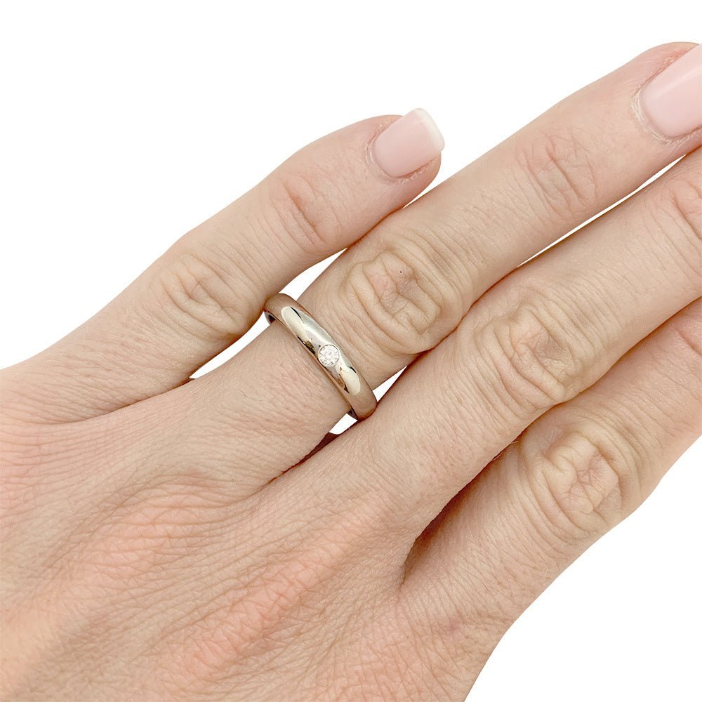 Bague Cartier, "1895", platine, diamant - Castafiore