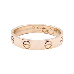 Bague Cartier, "Alliance Love", or rose. - Castafiore