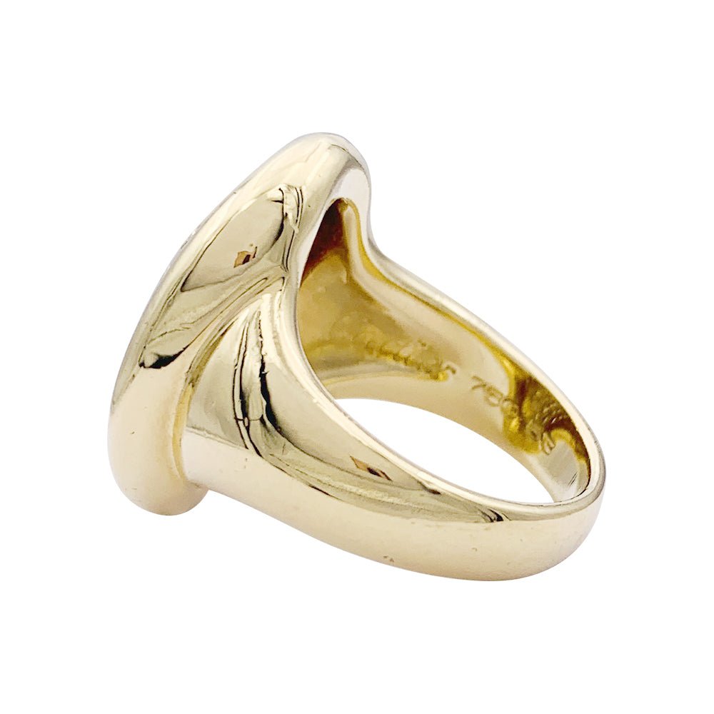 Bague CARTIER "Baignoire" en or jaune et diamants - Castafiore